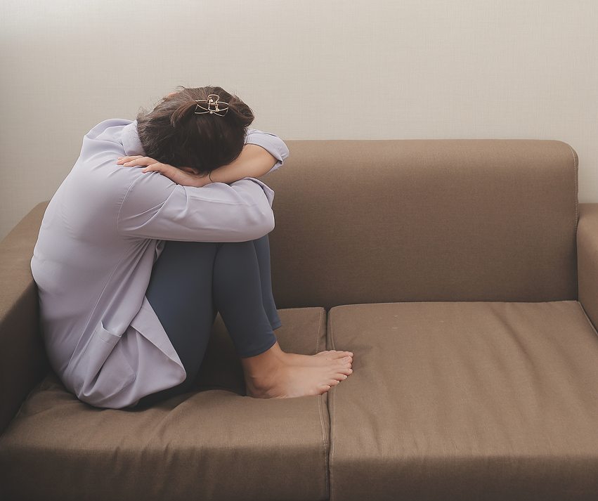 Person struggling with OCD alone