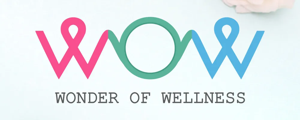 Wonder of Wellness (WOW) logo in pink