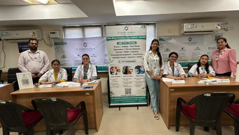 Healthcare team at ICSI wellness camp.