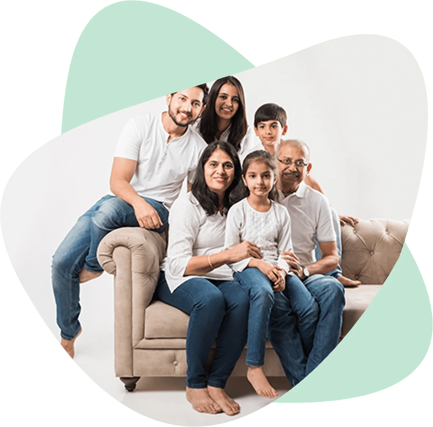 family feeling happiness after a counselling session